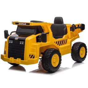 Freddo Toys 12V CAT Electric Dump Truck 1 Seater Ride-On