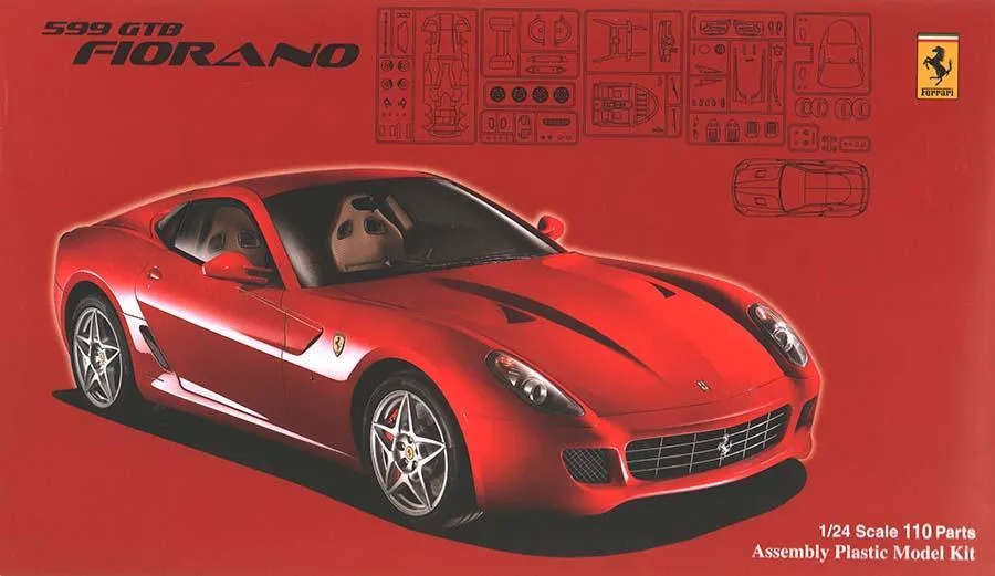 Fujimi FR-12 Ferrari 599 GTB Fiorano with Etching Parts 1/24 Model Kit