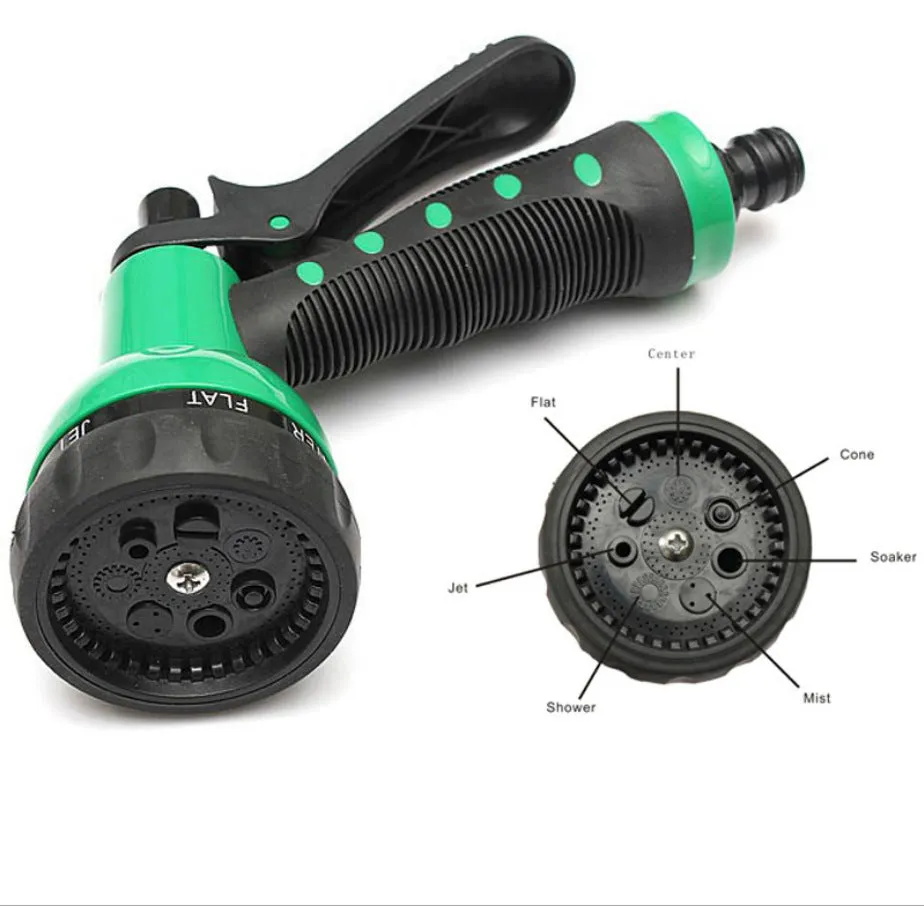 Garden Watering Spray with Telescopic Spring Hose Pipe Irrigation Car Washer