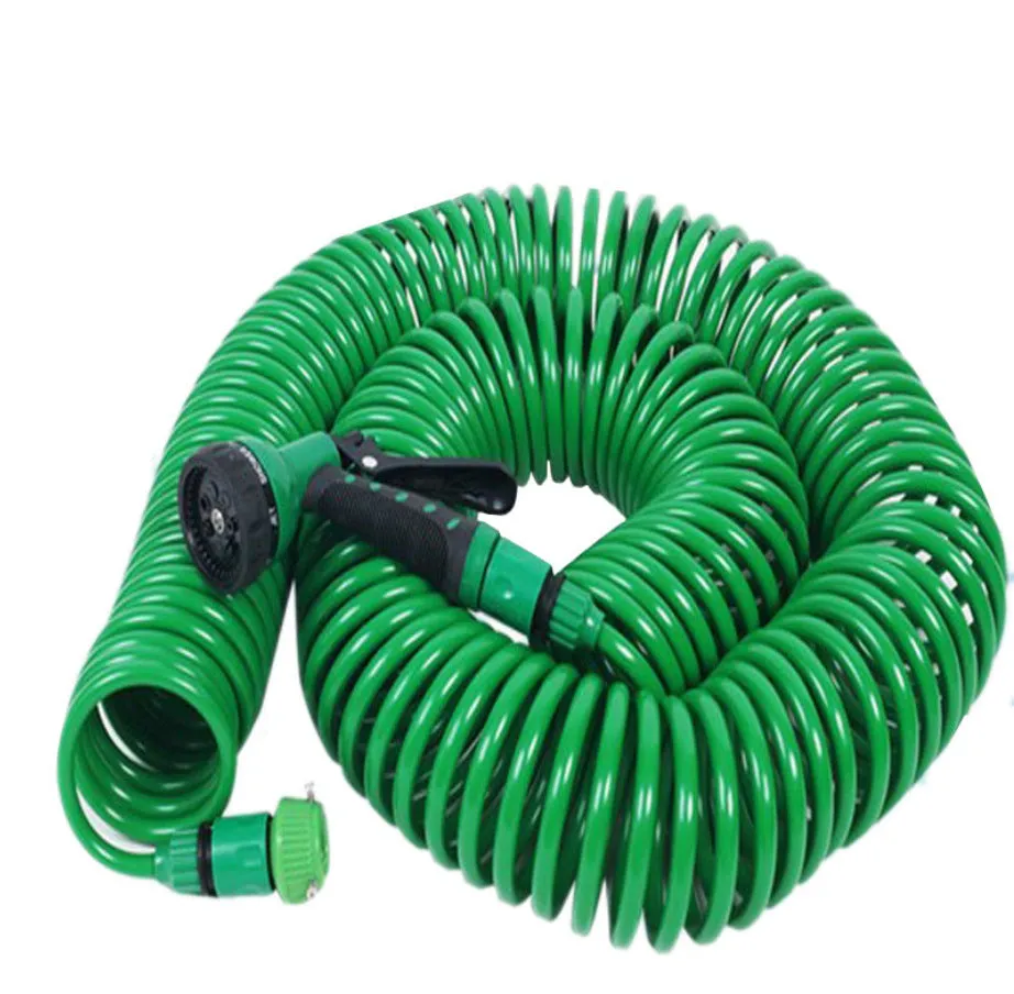 Garden Watering Spray with Telescopic Spring Hose Pipe Irrigation Car Washer