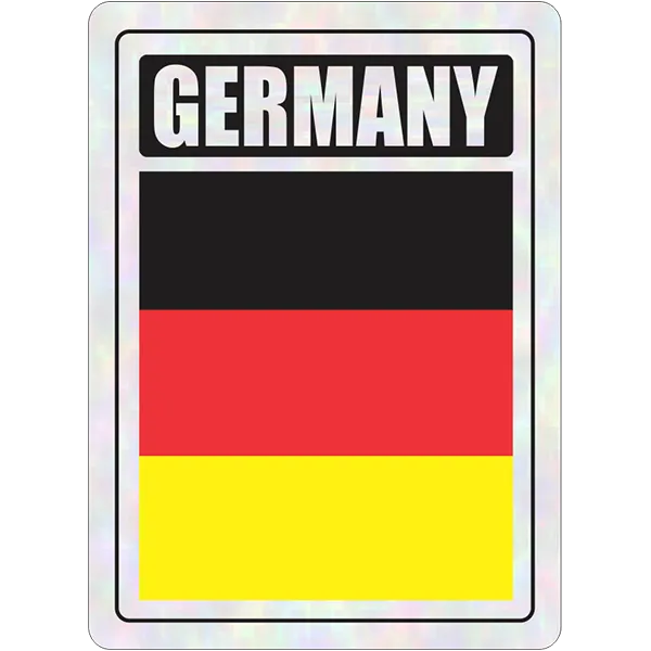 Germany Prismatic Hologram Car Decal Sticker