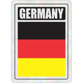 Germany Prismatic Hologram Car Decal Sticker