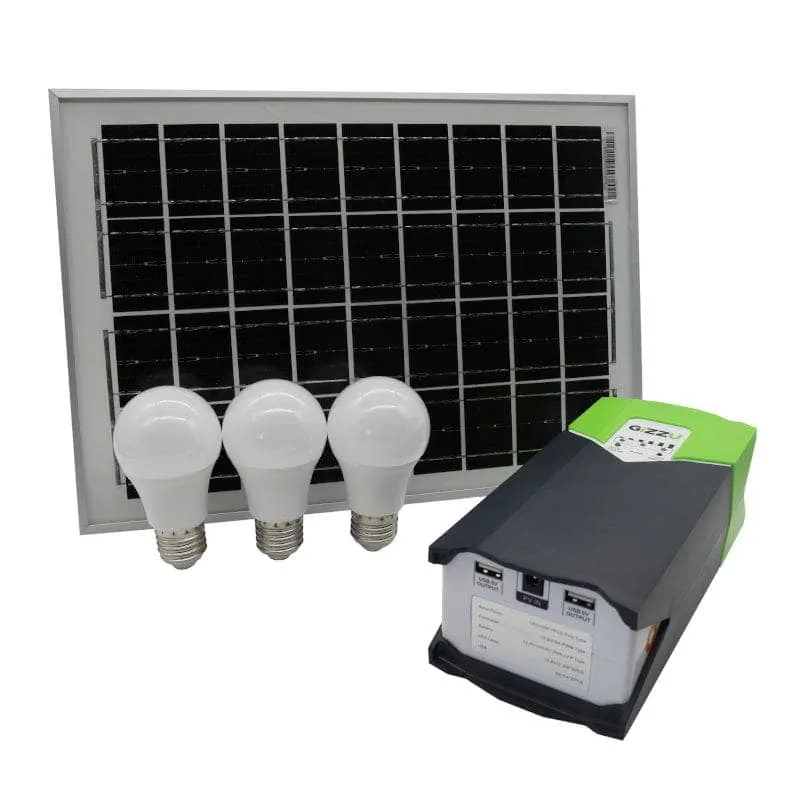 Gizzu 10 W Solar Lighting Kit Gspk10 W