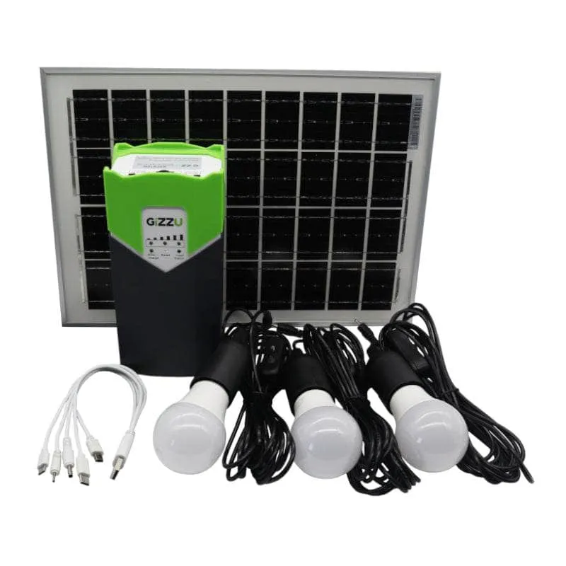 Gizzu 10 W Solar Lighting Kit Gspk10 W