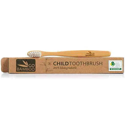 GO BAMBOO Childrens Toothbrush 2  Bulk 12 pack