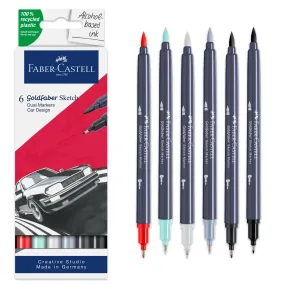 Goldfaber Sketch Markers, Car Design - Box of 6 - #164813