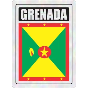 Grenada Prismatic Hologram Car Decal Sticker