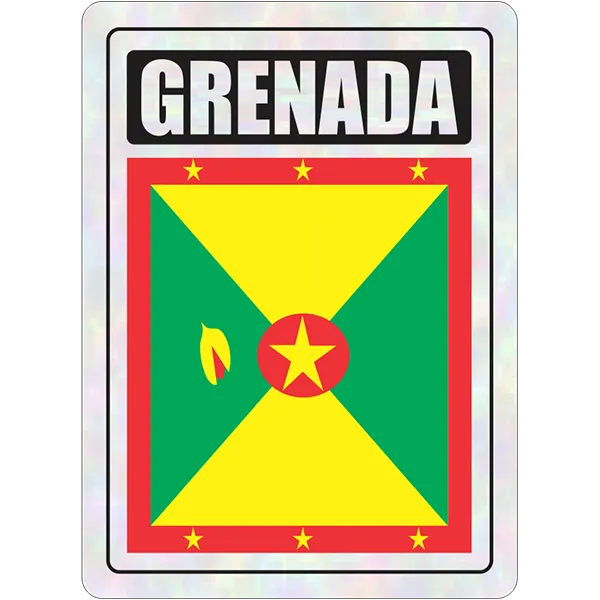 Grenada Prismatic Hologram Car Decal Sticker