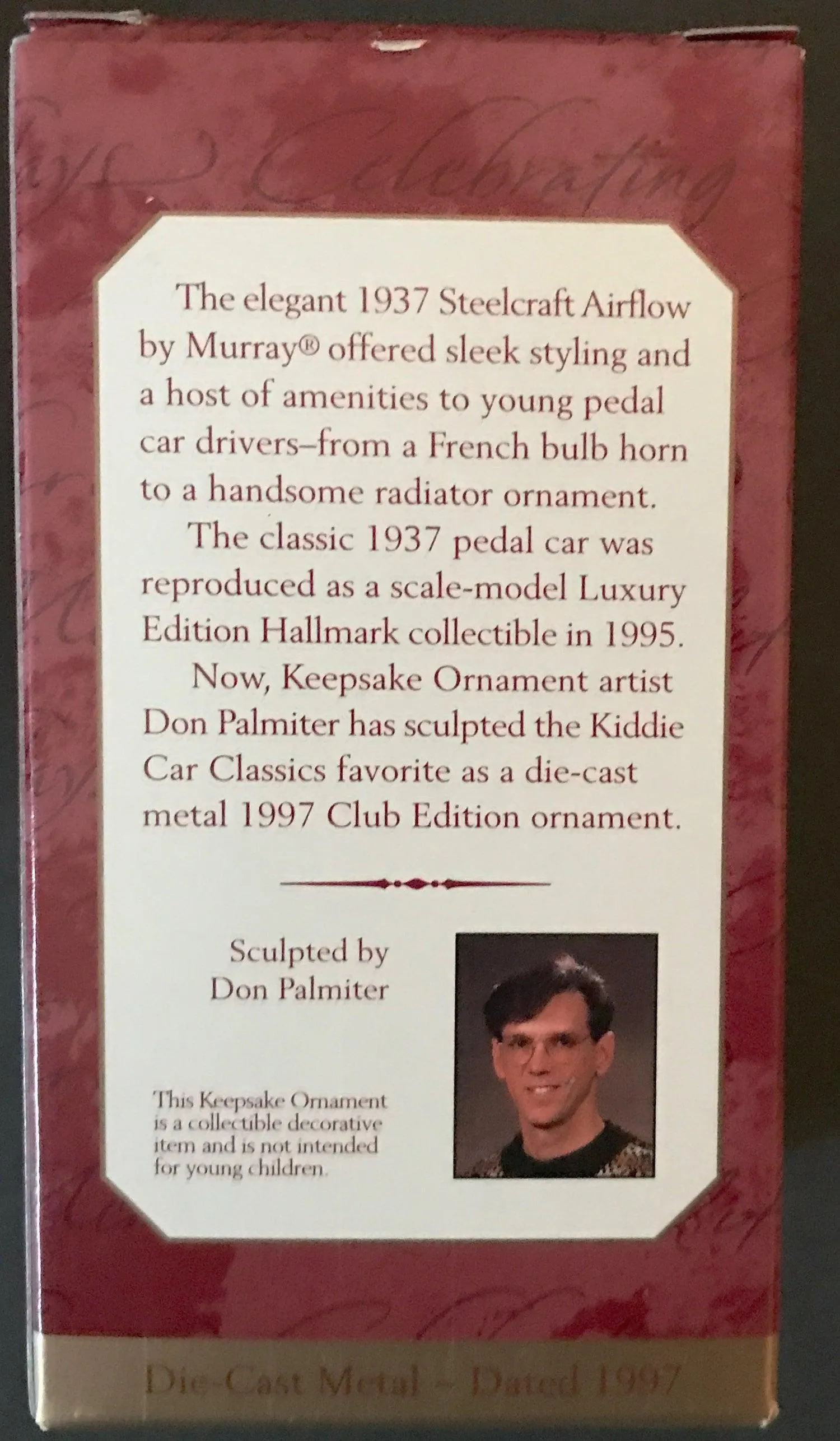 Hallmark Keepsake Ornament: 1937 Steelcraft Airflow by Murray  (1997) MIB