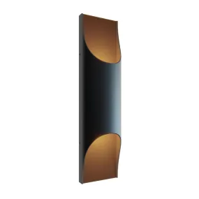 Harrison 18 in. LED Outdoor Wall Sconce Black Finish 3000K