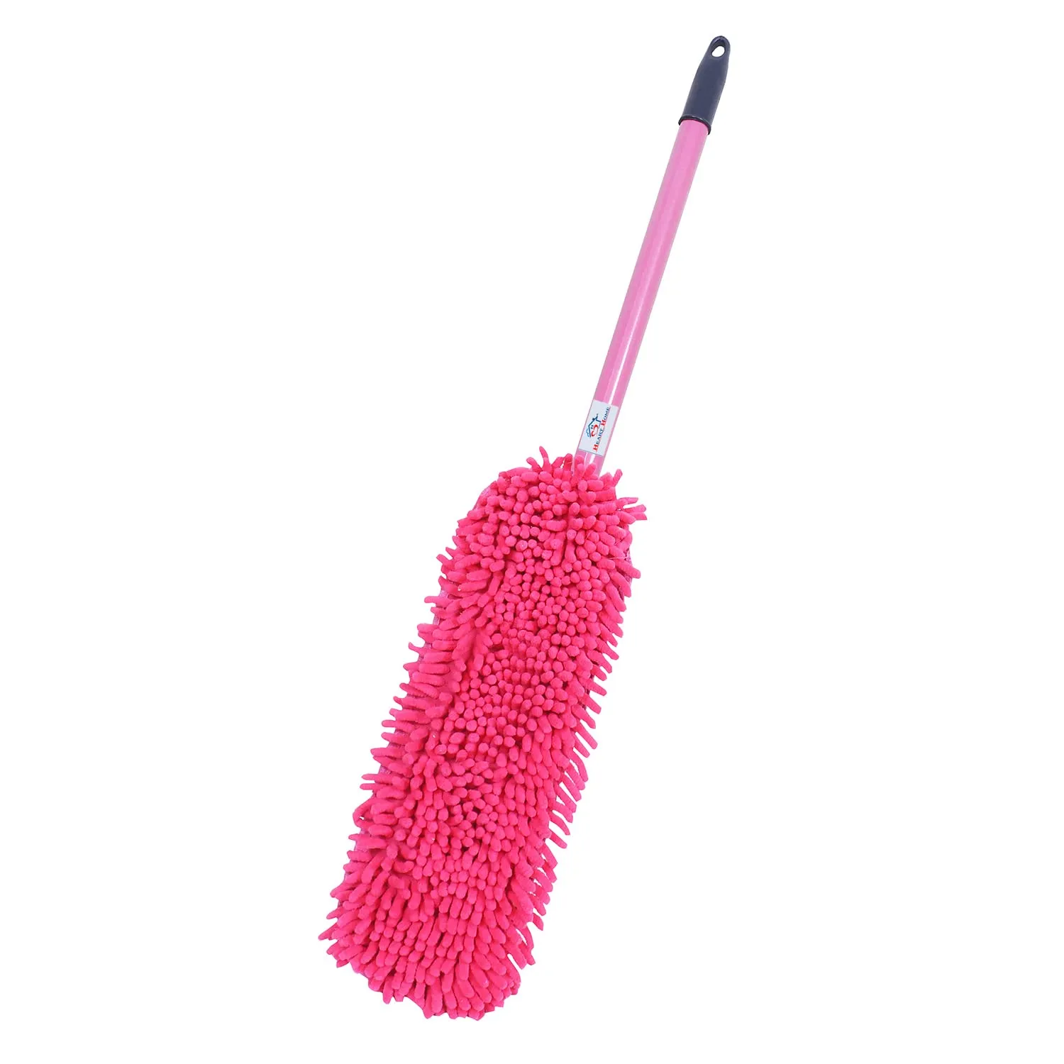 Heart Home Hand Duster|Microfiber Washable Cleaning Brush|Stainless Steel Detachable Handle Dusting Brush for Car|House Cleaning (Pink)