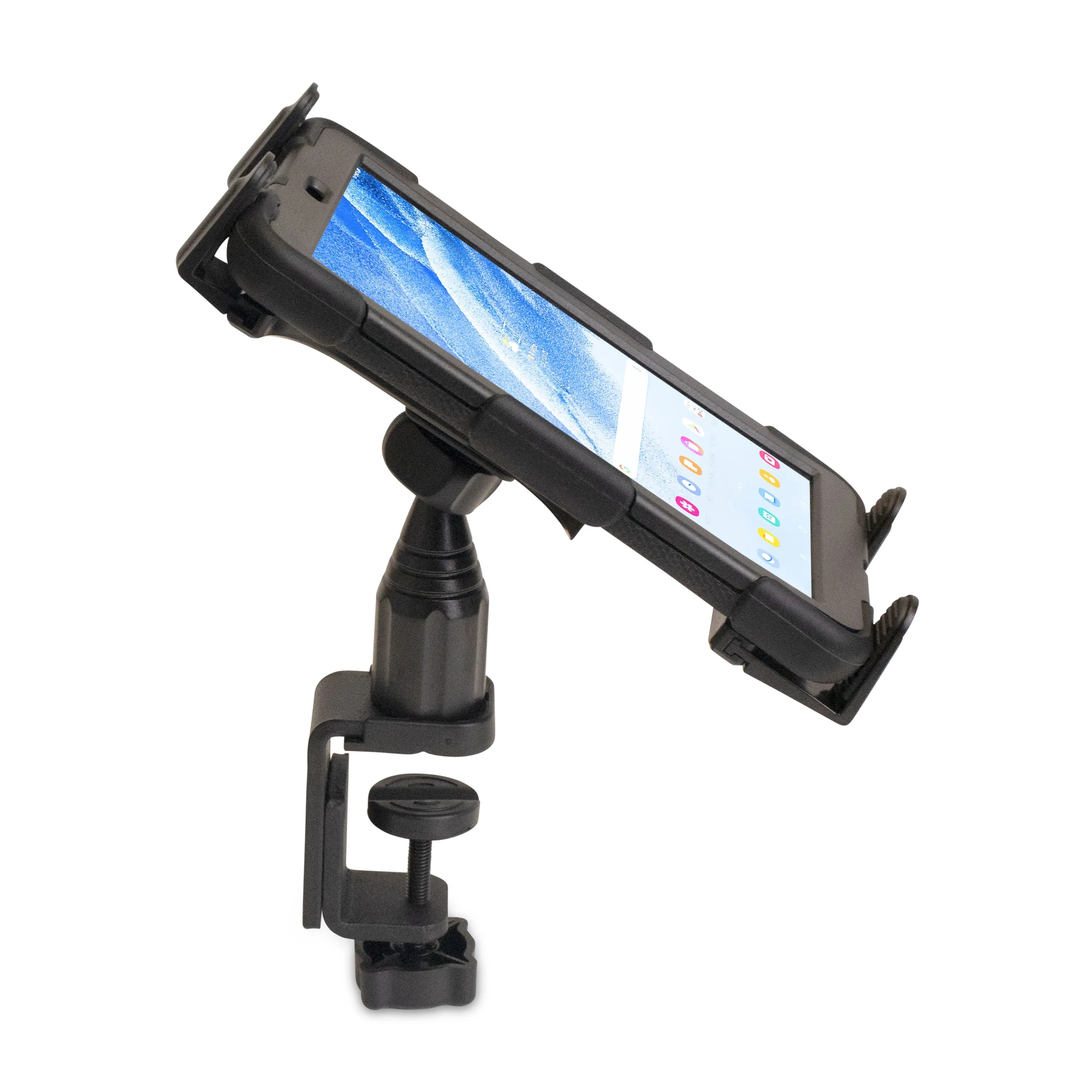 Heavy-Duty Table or Desk Tablet Clamp Mount with 4" Arm