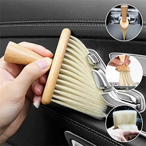 High-Density Ultra Soft Brush, Keyboard Brush, Car Brush, Wooden Handle Detail Brush