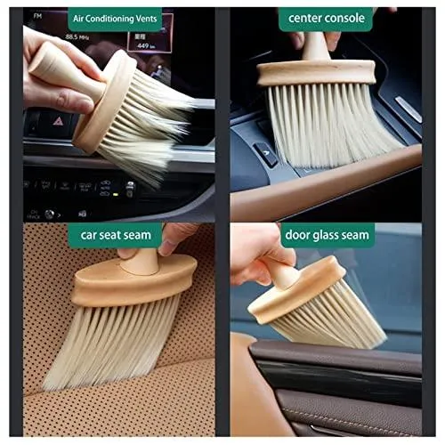 High-Density Ultra Soft Brush, Keyboard Brush, Car Brush, Wooden Handle Detail Brush