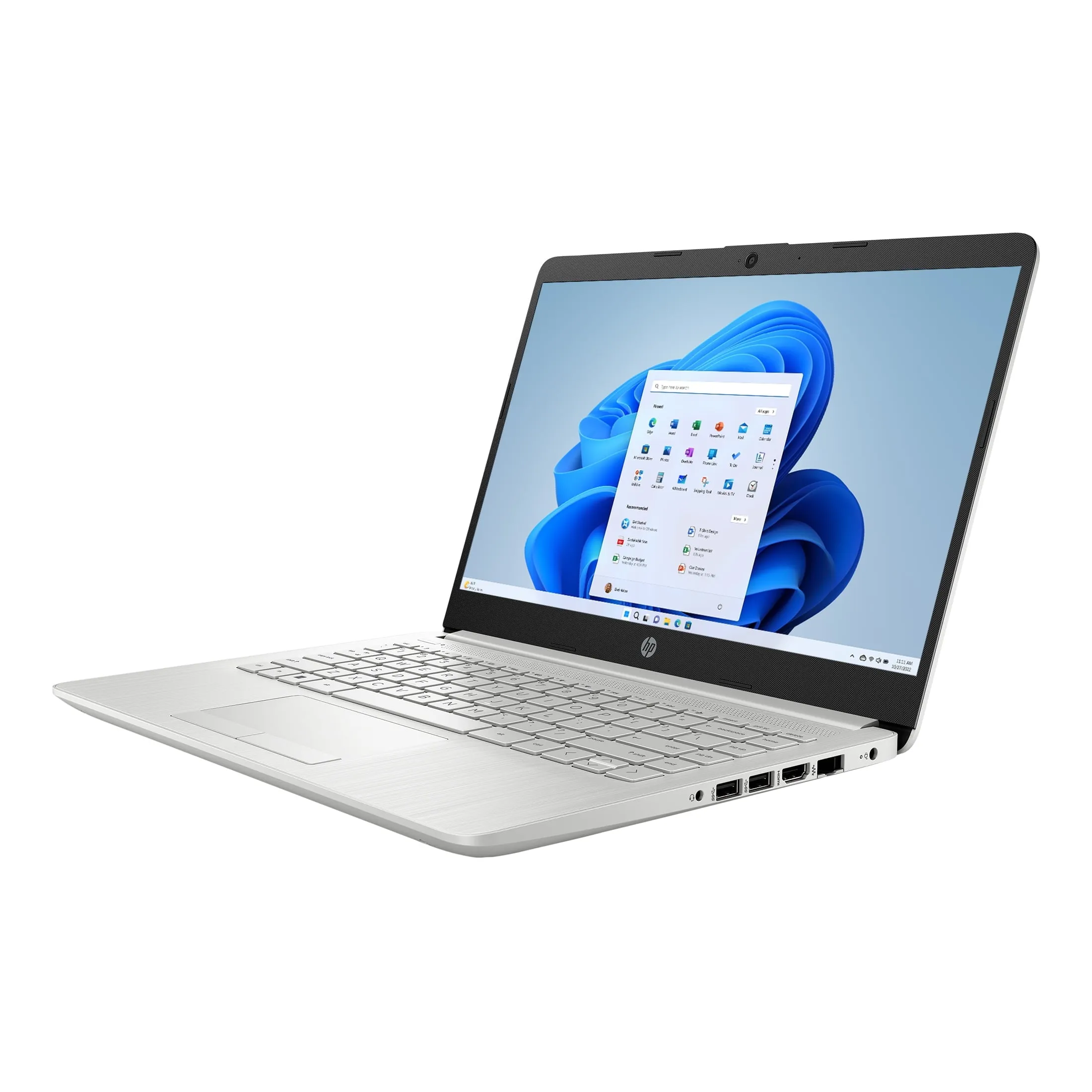 HP 14-cf2733wm 14" HD Celeron 4120 1.1GHz Intel UHD Graphics 4GB RAM 64GB SSD Win 11 Home Natural Sivler