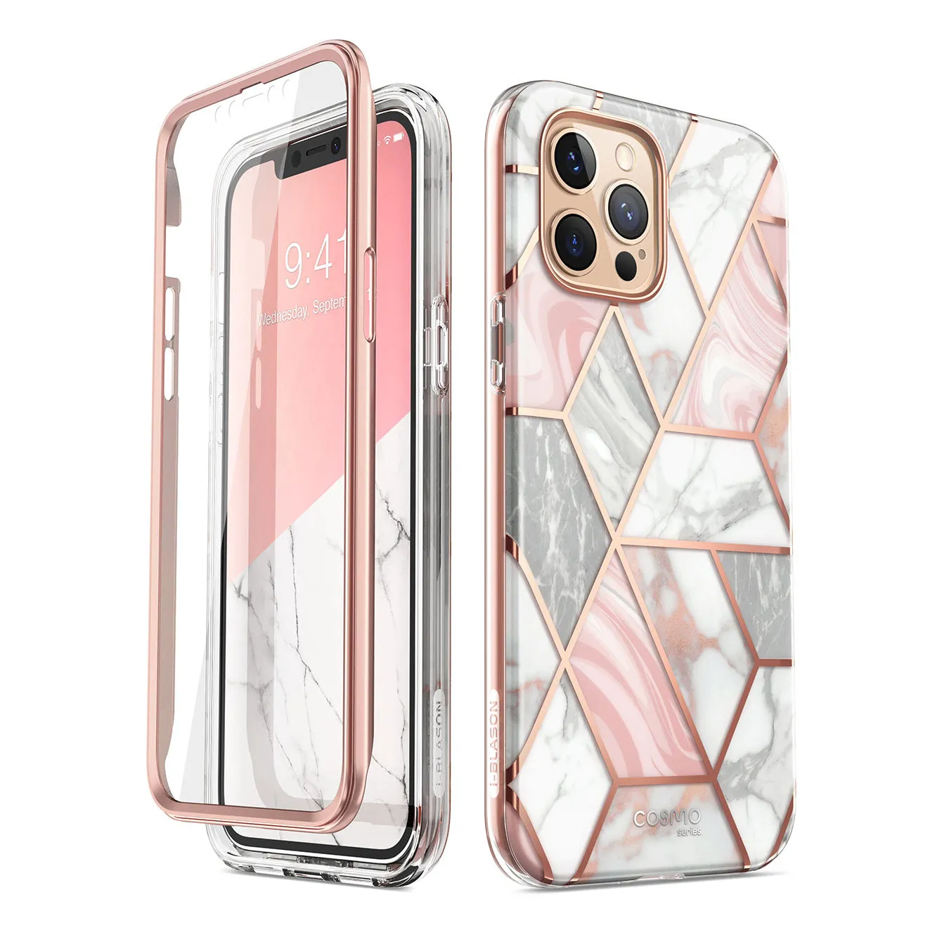 iPhone 12 Pro Cosmo Case - Marble Pink