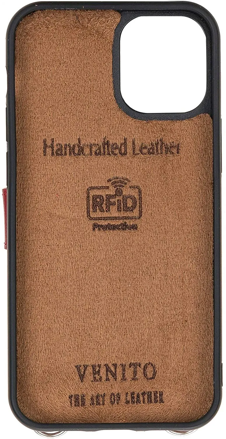 iPhone 12 Pro Max Leather Wallet Case –  Handcrafted Leather Strap