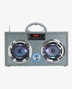 Iridescent Bling Retro Boombox