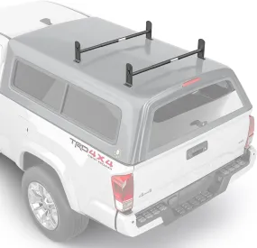 ITEM# 0168   AA-Racks Model DX36 Universal Pickup Truck Cap & Topper 2 Bar Ladder Roof Van Rack System Adjustable Steel Cross Bars - Sandy Black (Watch Video)