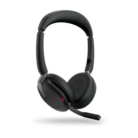 Jabra Evolve2 65 Flex Uc Stereo - Headset - On-Ear - Bluetooth - Wireless - Active Noise Cancelling - Usb-A - Black - Wi