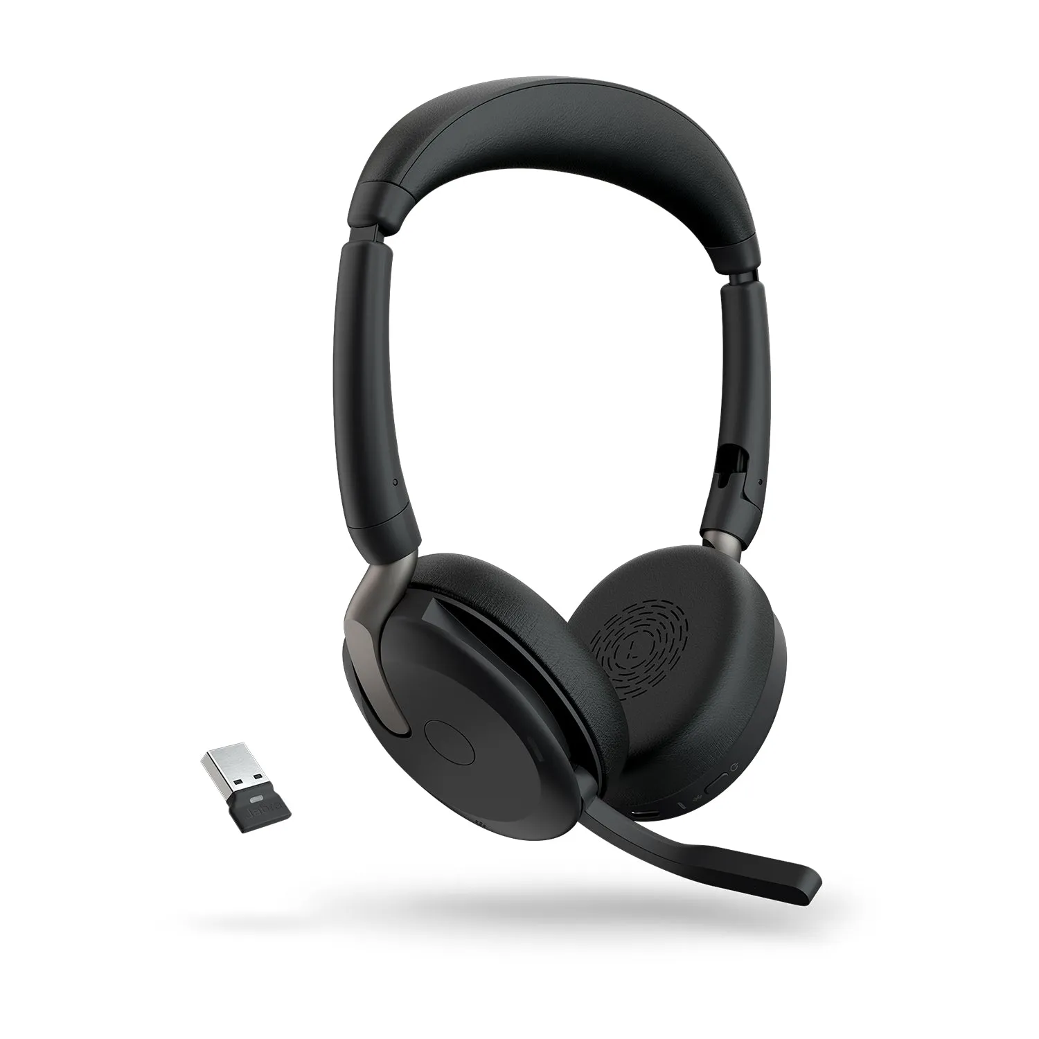 Jabra Evolve2 65 Flex Uc Stereo - Headset - On-Ear - Bluetooth - Wireless - Active Noise Cancelling - Usb-A - Black - Wi