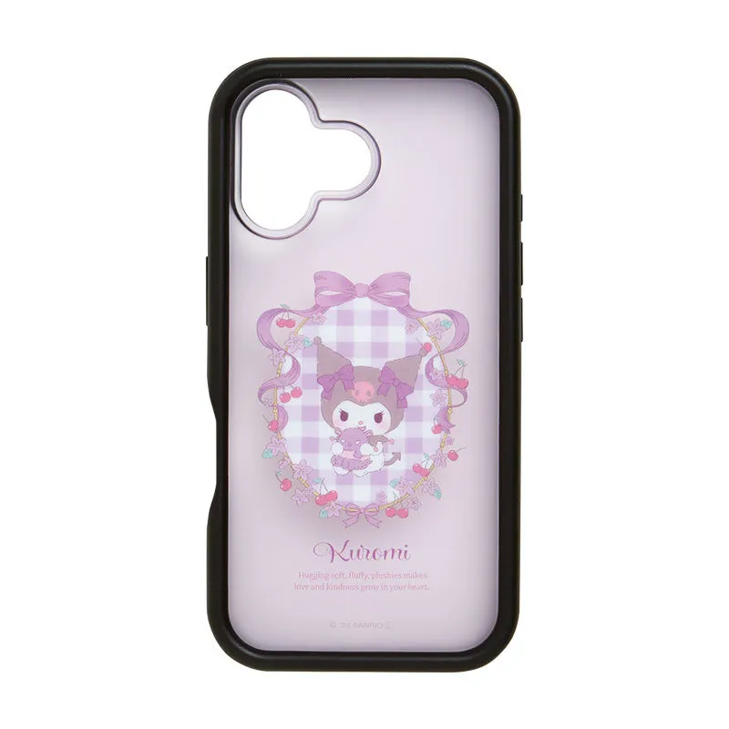 Japan Sanrio - Kuromi Plump Frame iPhone 16 Case