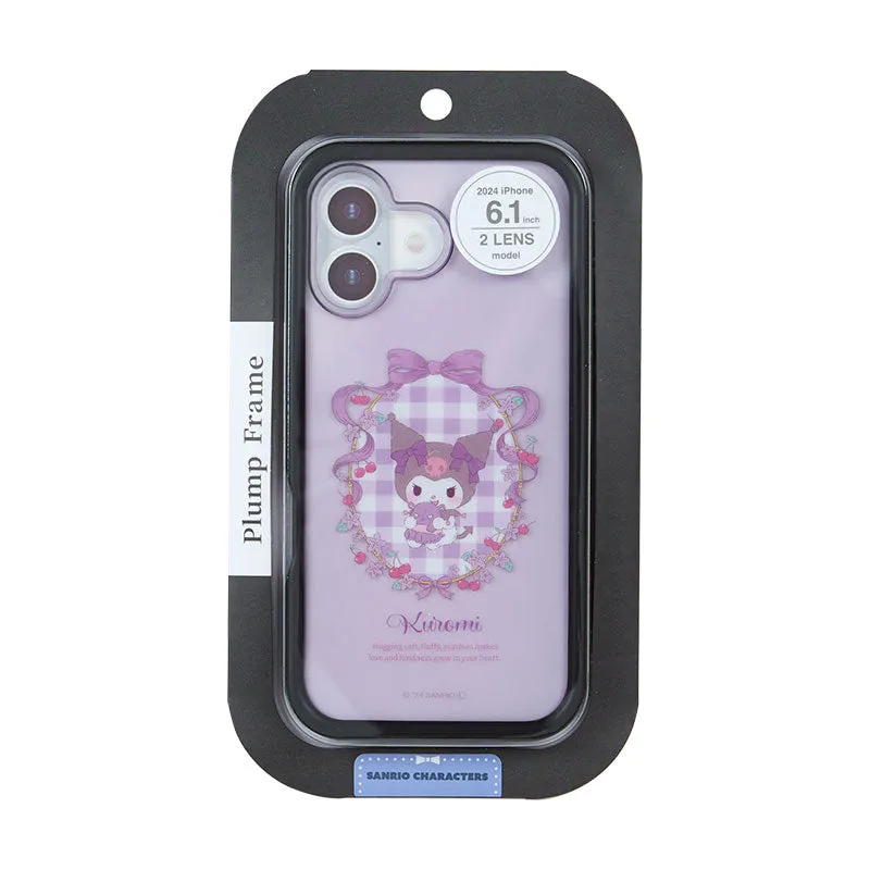 Japan Sanrio - Kuromi Plump Frame iPhone 16 Case