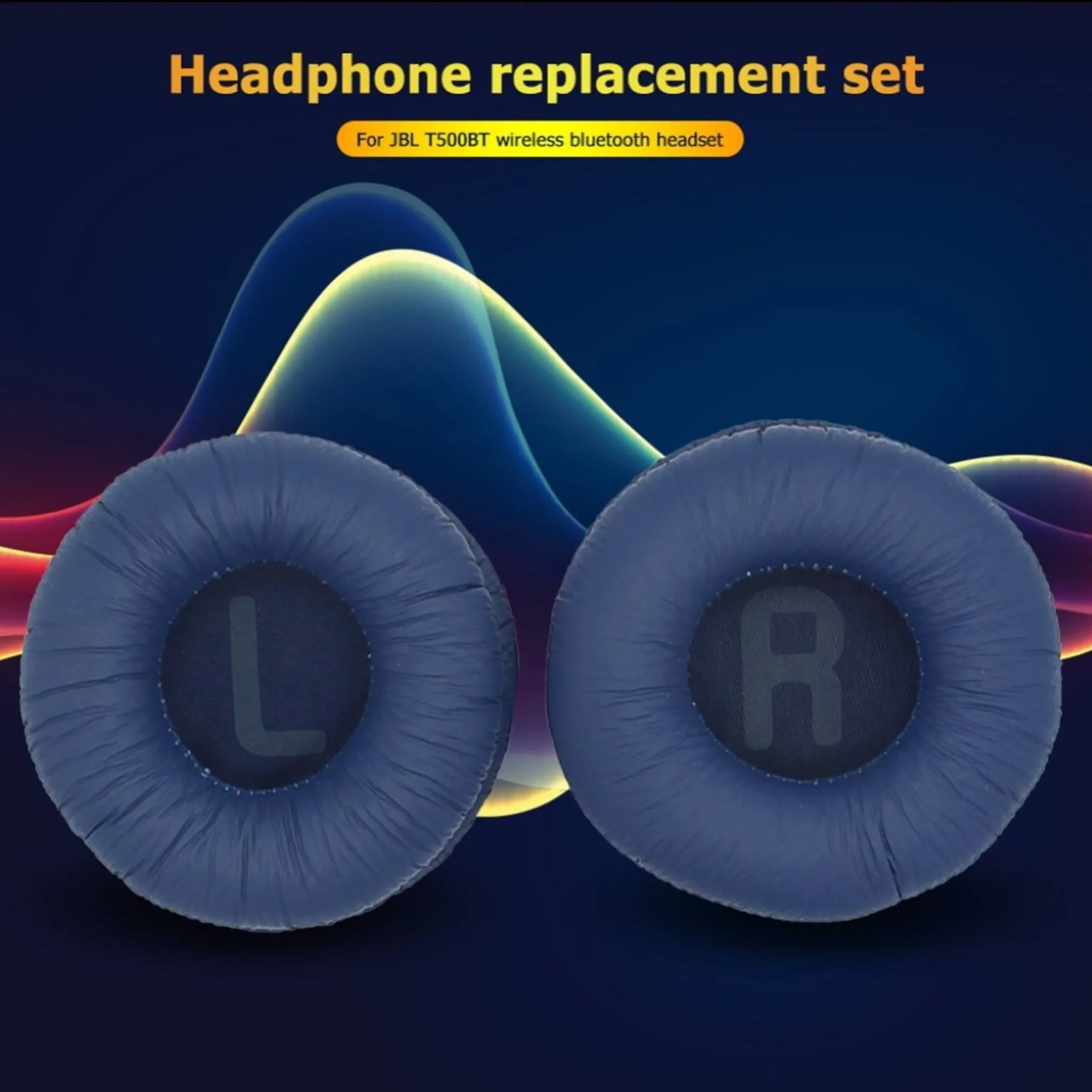 JBL Tune 600BT leather ear pad cushion - Blue