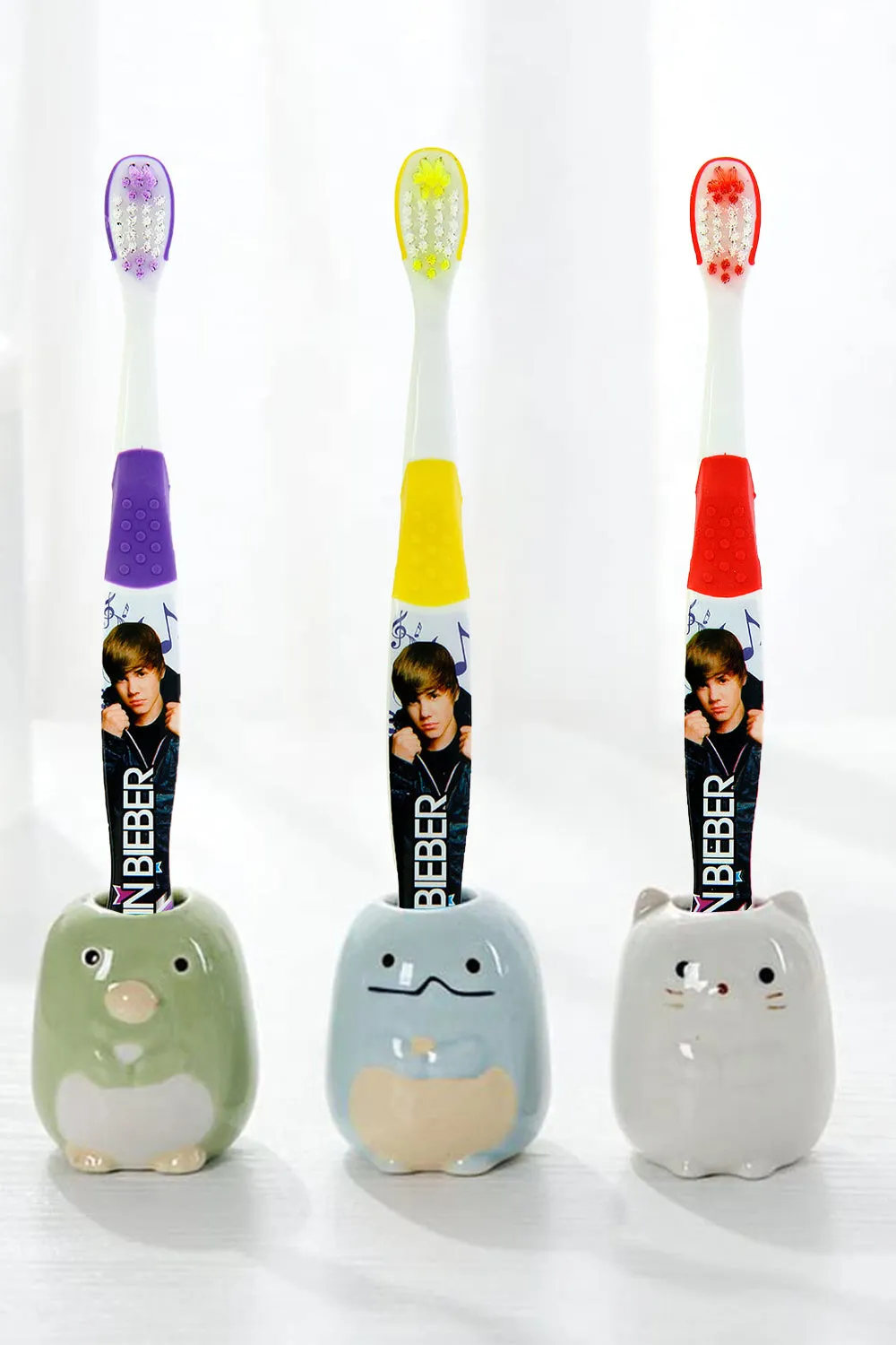 Justin Bieber Kids Yellow Manual Toothbrush