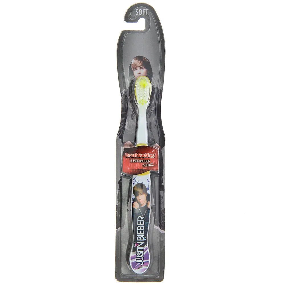 Justin Bieber Kids Yellow Manual Toothbrush