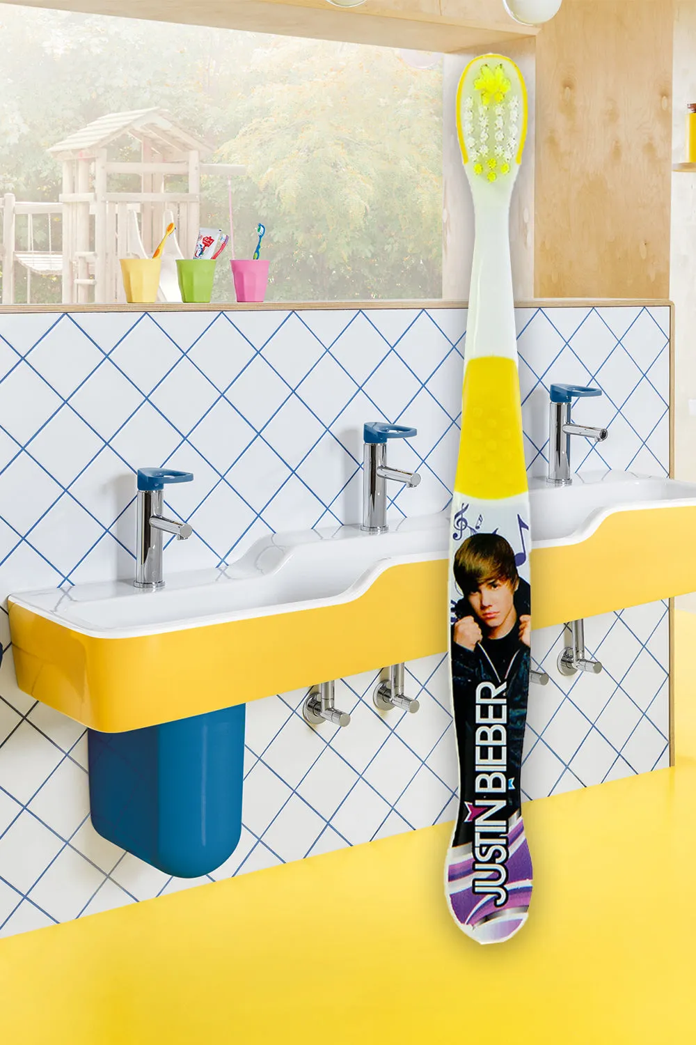 Justin Bieber Kids Yellow Manual Toothbrush