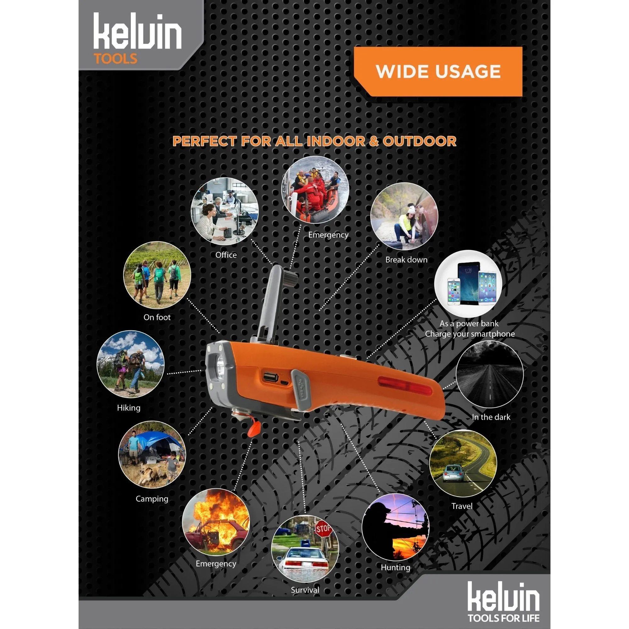 Kelvin 8 Automobile Emergency Multitool