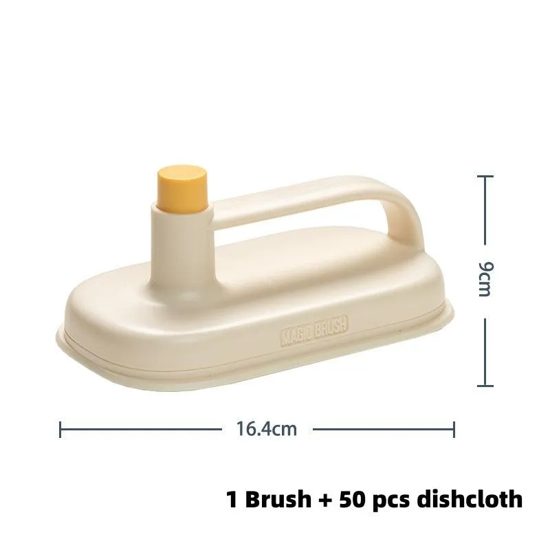 Kitchen Bathroom Toilet Cleaning Magic Brush Glass Wall CleanCleaning ing Bath Brush Handle Rag Ceramic Window Slot Clean Brush Kitchen Gadgets , Home Cleaning Accessories