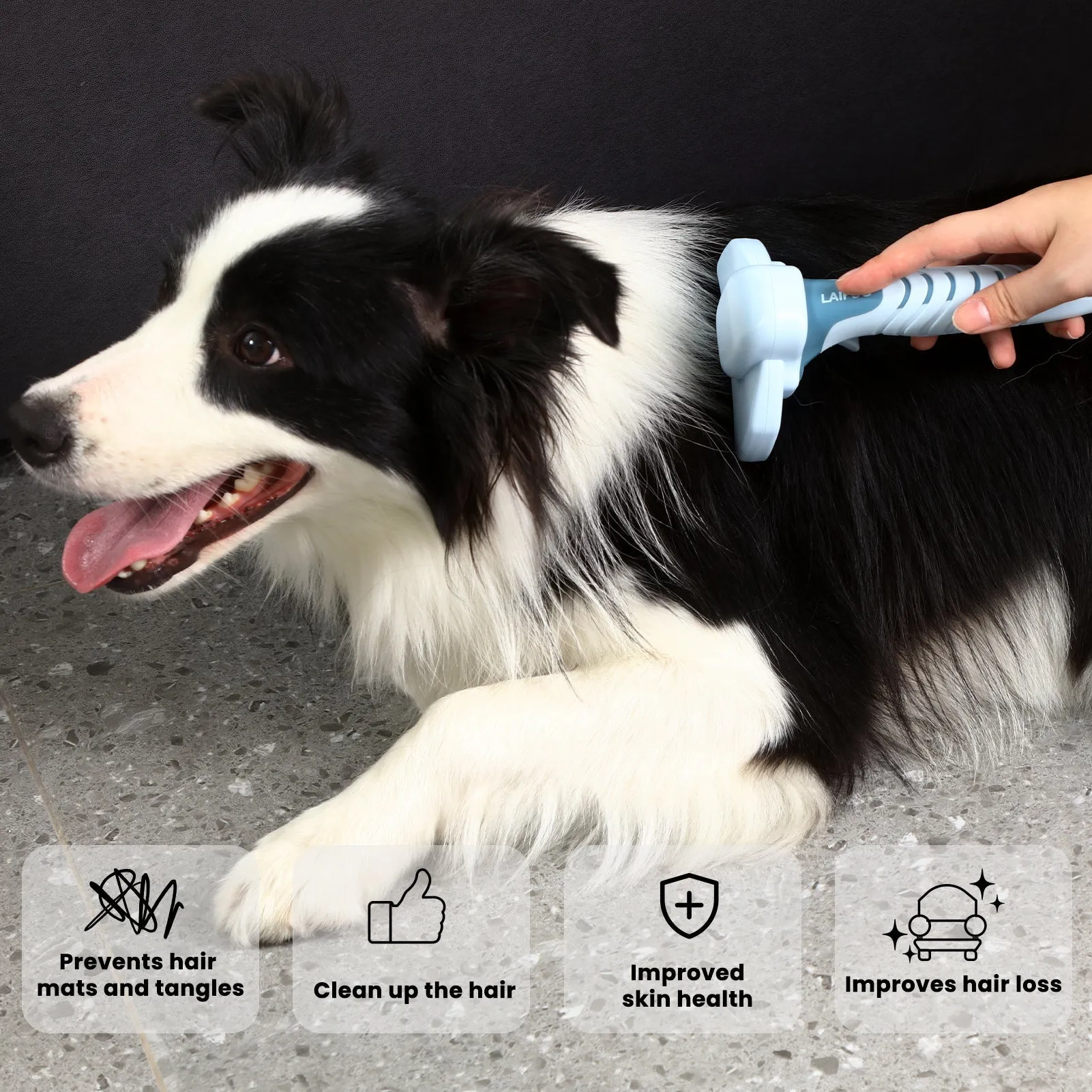 Laifug Dog Dehairing Comb, Grooming Hair Removal Brush