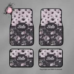 Little Bat and Spider Friends Personalized Car Mats