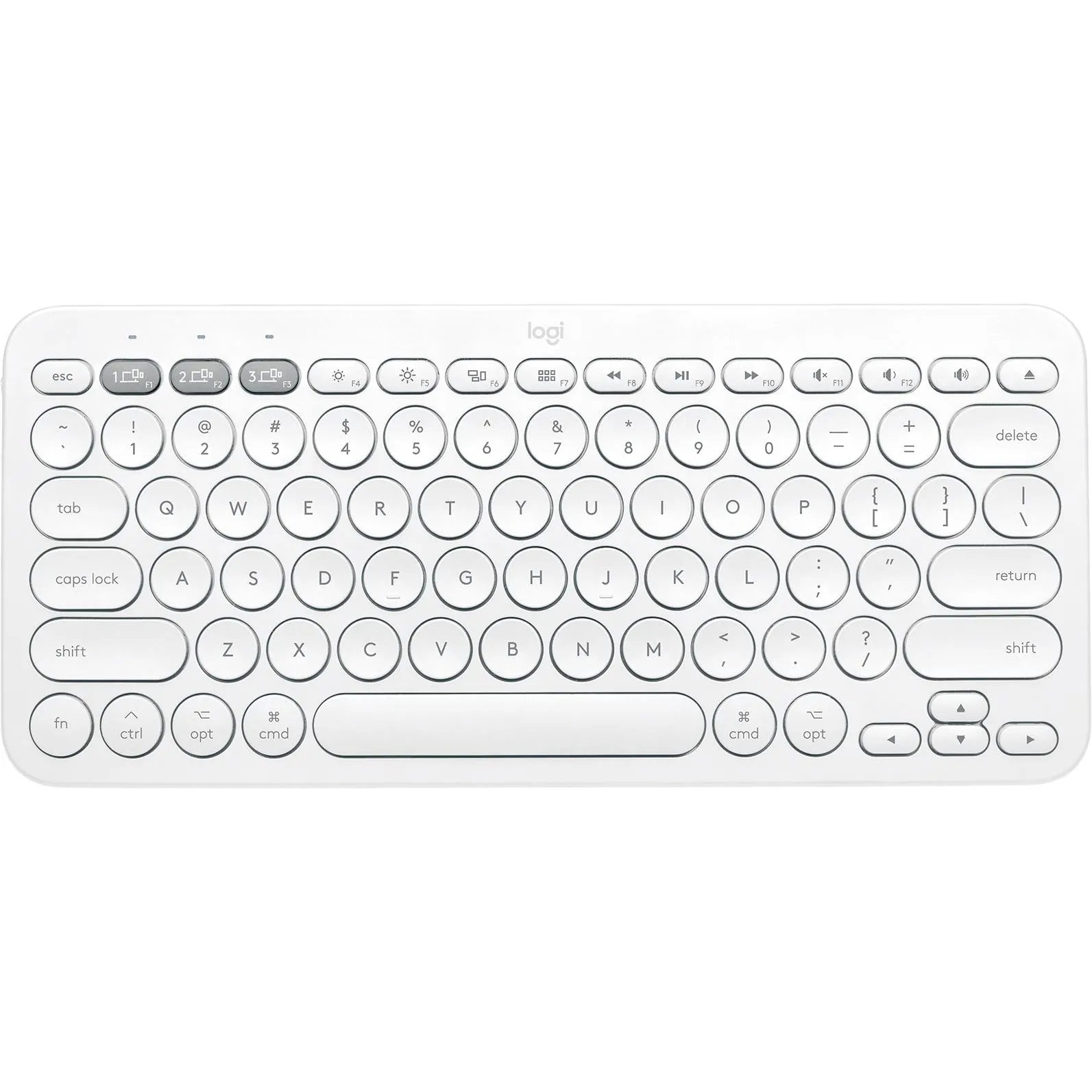 Logitech K380 Bluetooth Multi-Device Keyboard for Mac (White)