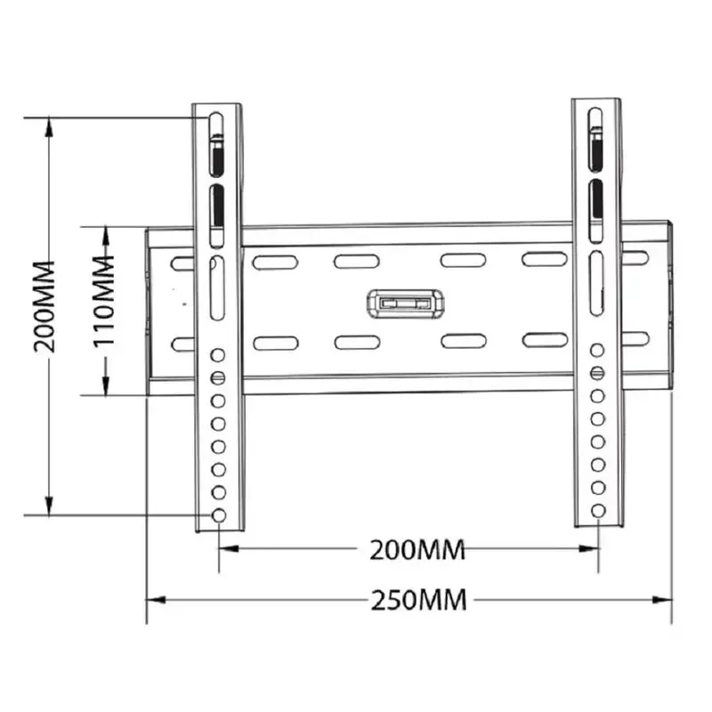 Low Cost Fixed TV Wall Mount - SH 20F (Fits Most 12" ~ 43" Screen - Max. VESA:	200X200mm, Capacity 35kg)