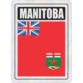 Manitoba Prismatic Hologram Car Decal Sticker