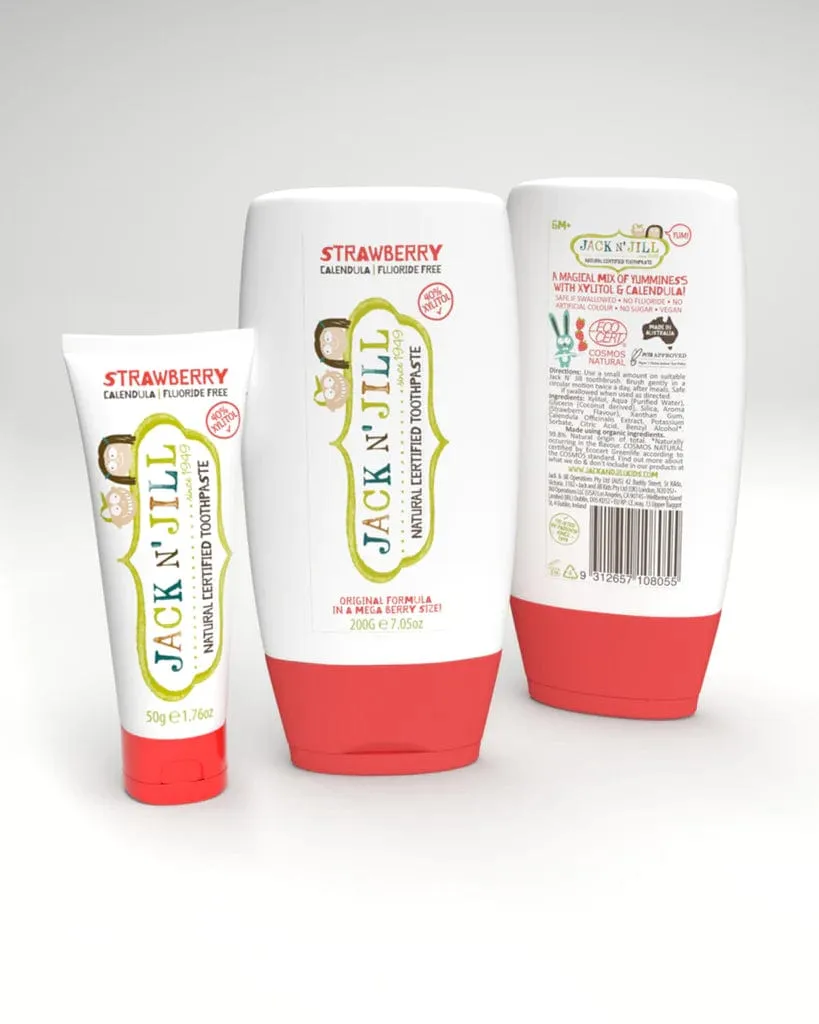 Mega Size Strawberry Natural Toothpaste