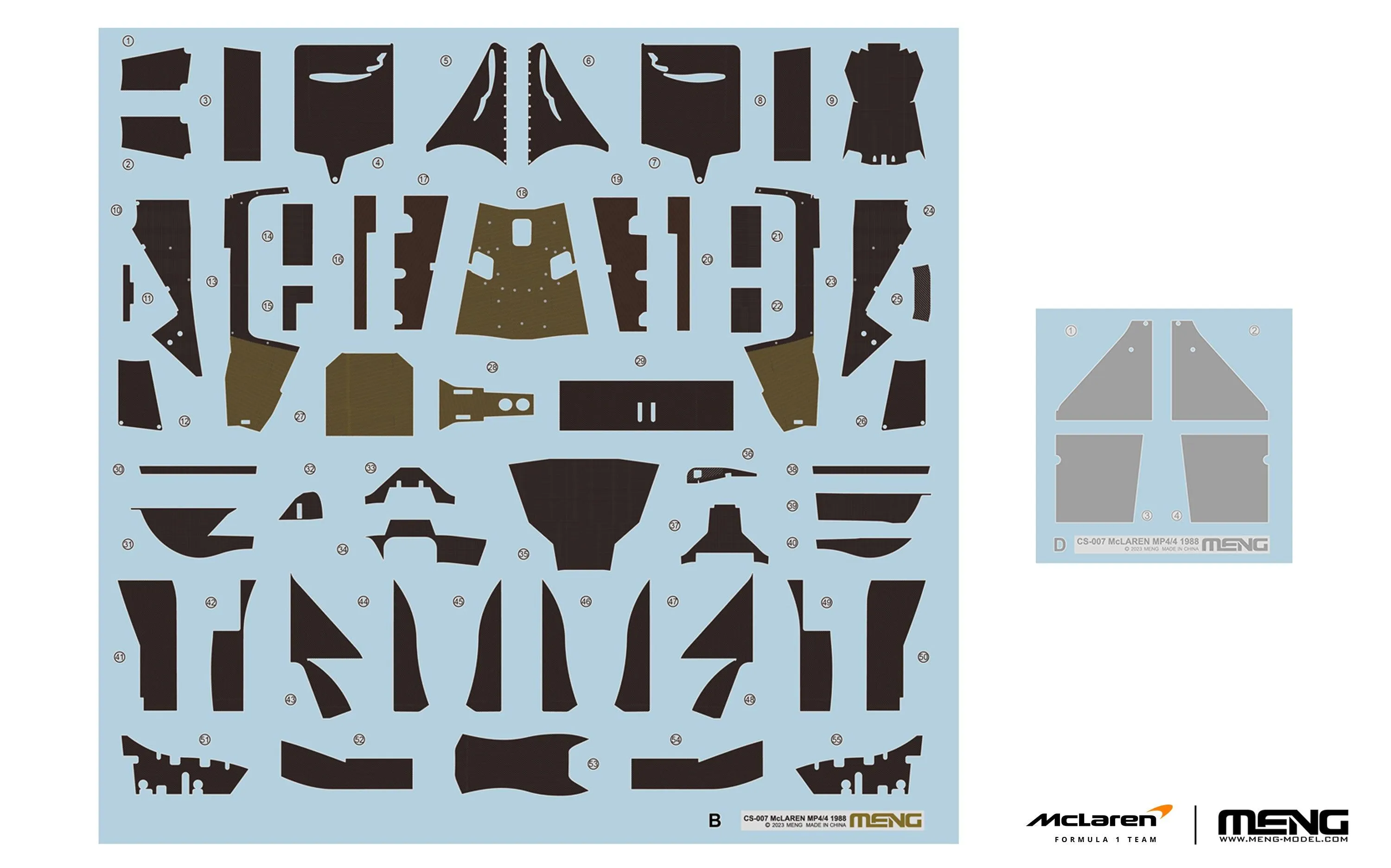 Meng 1988 McLaren MP4/4 1/24 Model Kit