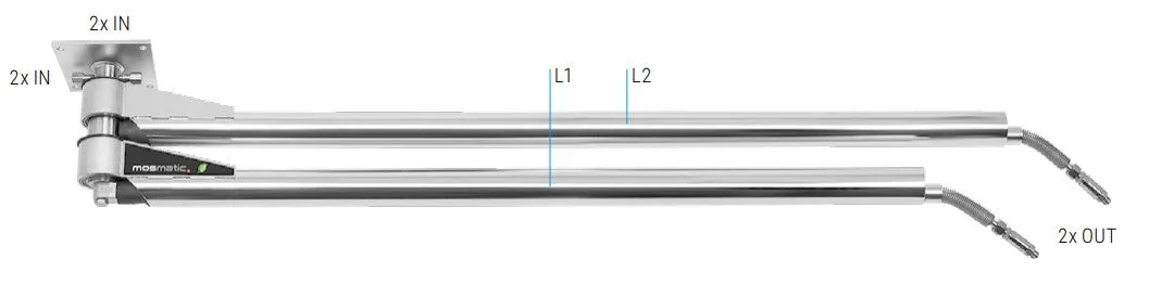 Mosmatic Dual Ceiling Boom - DDP - 4ft 9in - 67.409