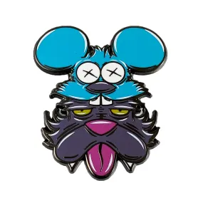 Mouse Ears Itchy & Scratchy by JesseJFR. 1.75 “ Enamel Pin