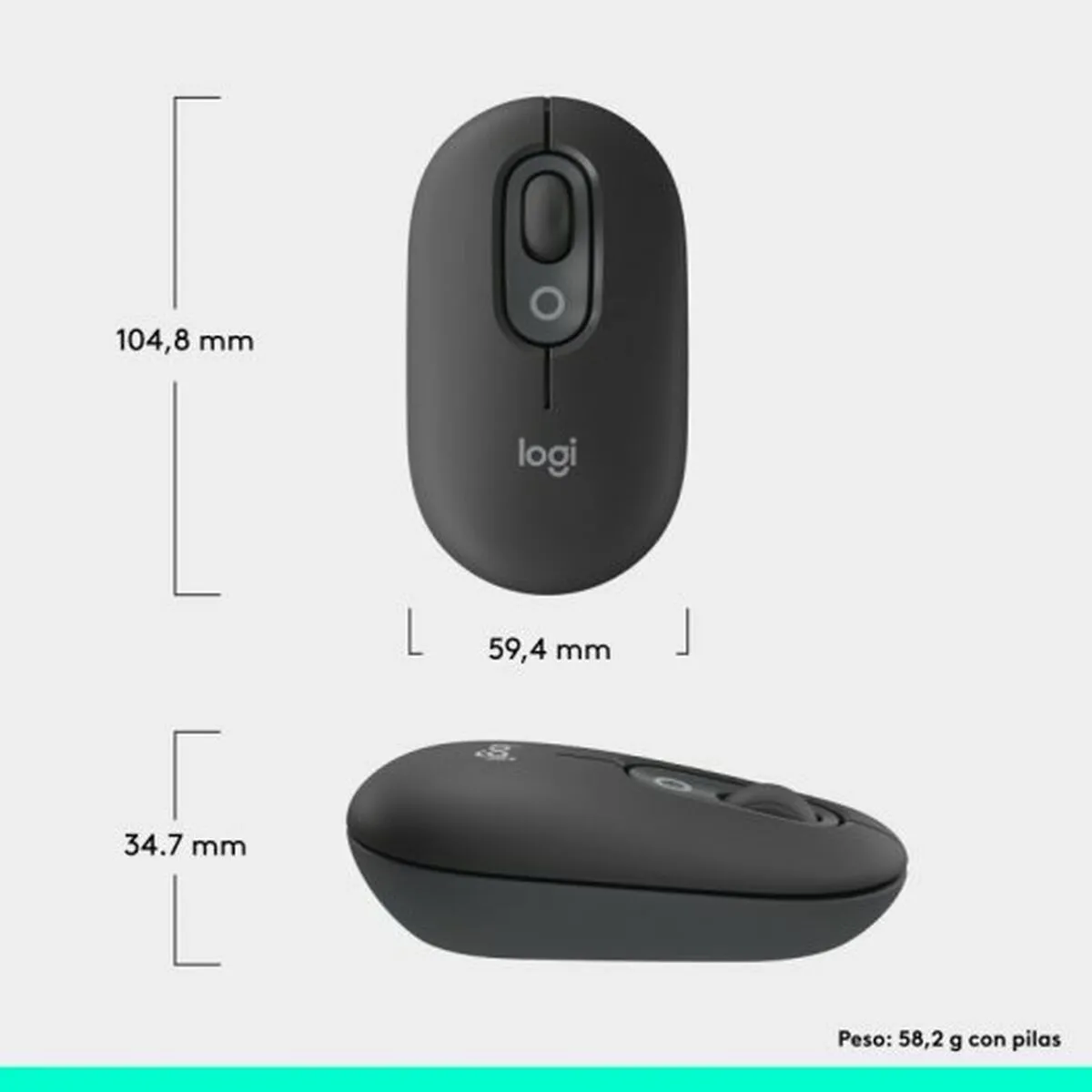 Mouse Logitech 910-007412 Grey