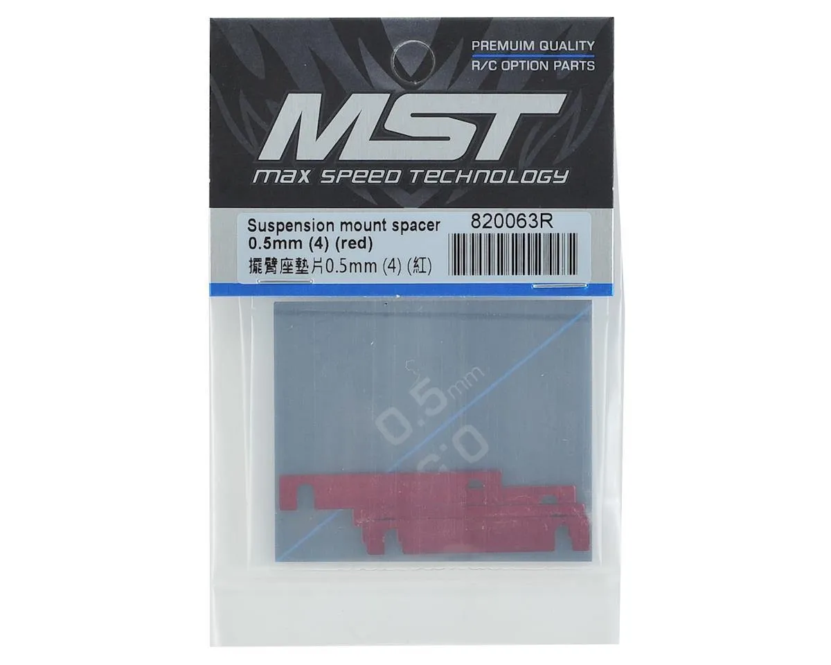 MST 0.5mm Suspension Mount Spacer (Red) MXS-820063R