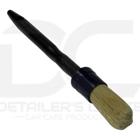 Natural Hair Detail Brush 10.25" Long Plastic Handle