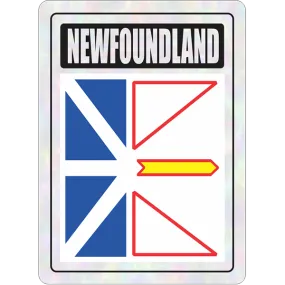 Newfoundland Prismatic Hologram Car Decal Sticker