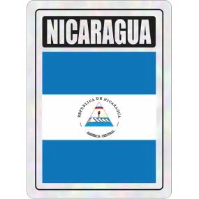 Nicaragua Prismatic Hologram Car Decal Sticker