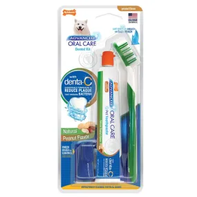 Nylabone Advanced Oral Care Natural Dog Dental Kit