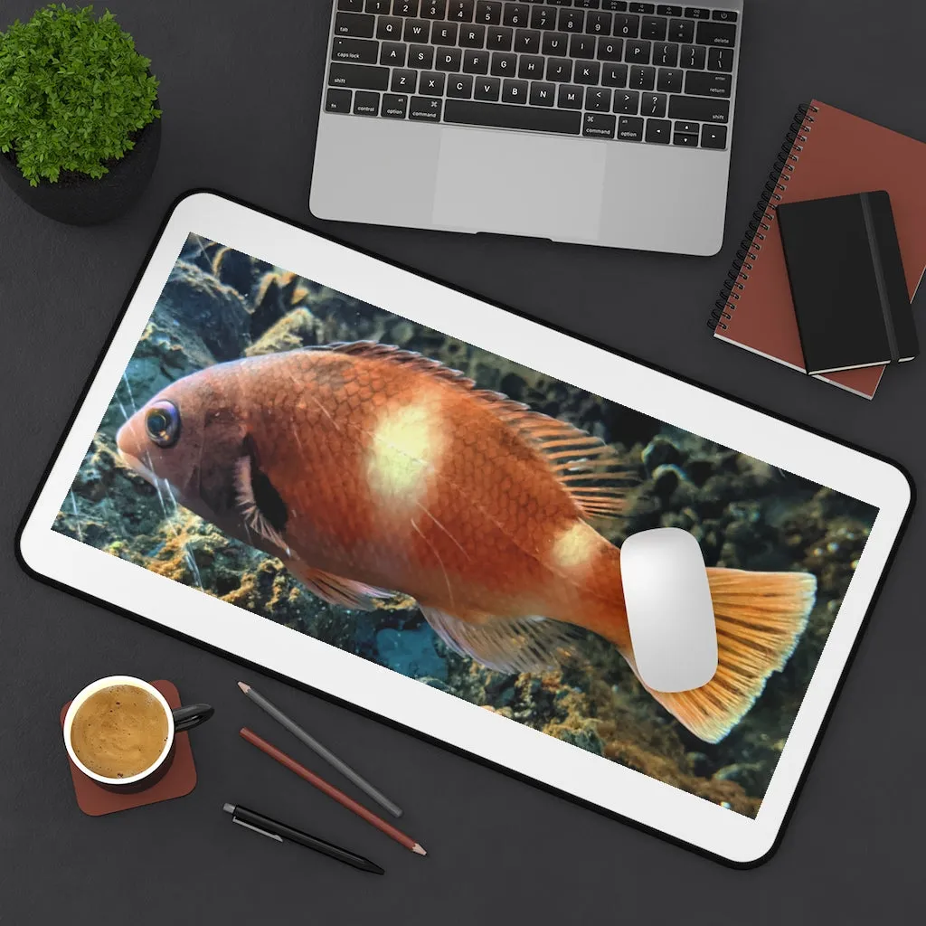 Orange Fish Desk Mat