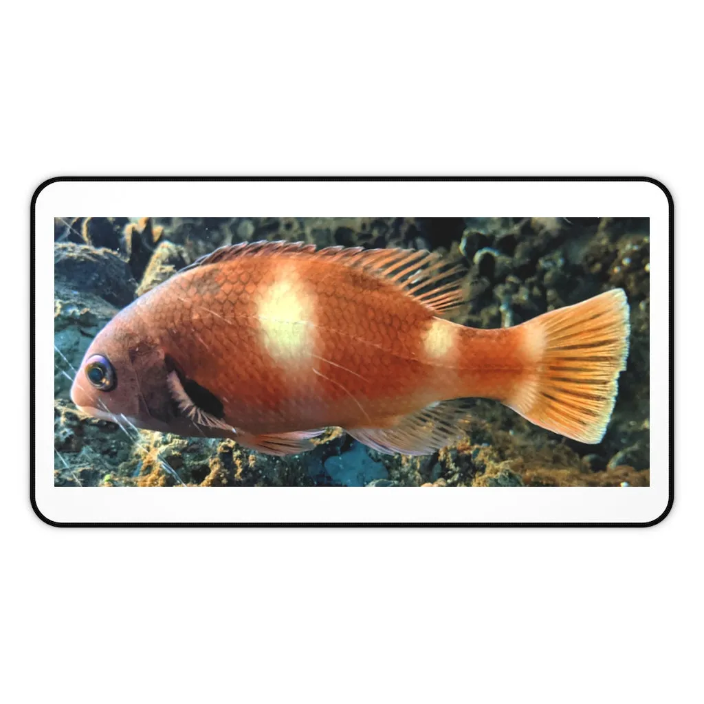 Orange Fish Desk Mat